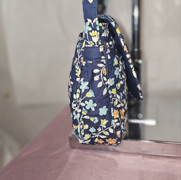Vintage Vera Bradley Floral Blue Crossbody Bag ~ EUC - Picture 7 of 10